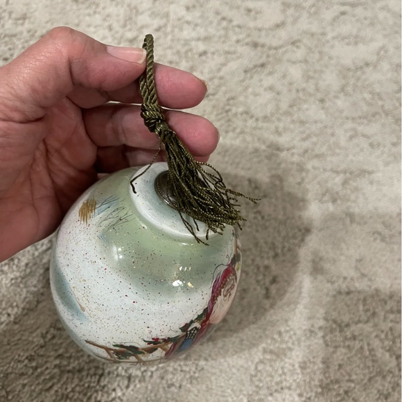 Peggy Abrams Santa With Frosty Ornament 6” No Box, EUC - Picture 7 of 10